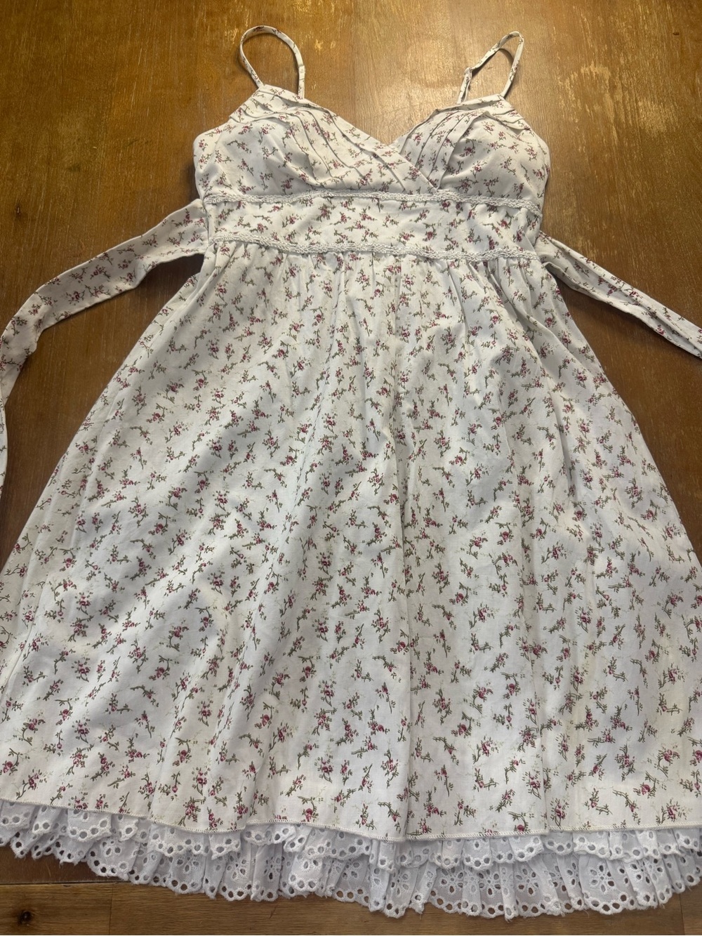 Speechless White Floral Mini Dress with Pink Print